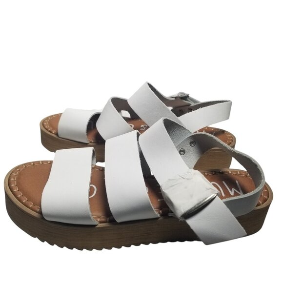 Musse & Cloud Women's White Y2K Chunky Heel Sandals EU 38 US 7 - Picture 8 of 8